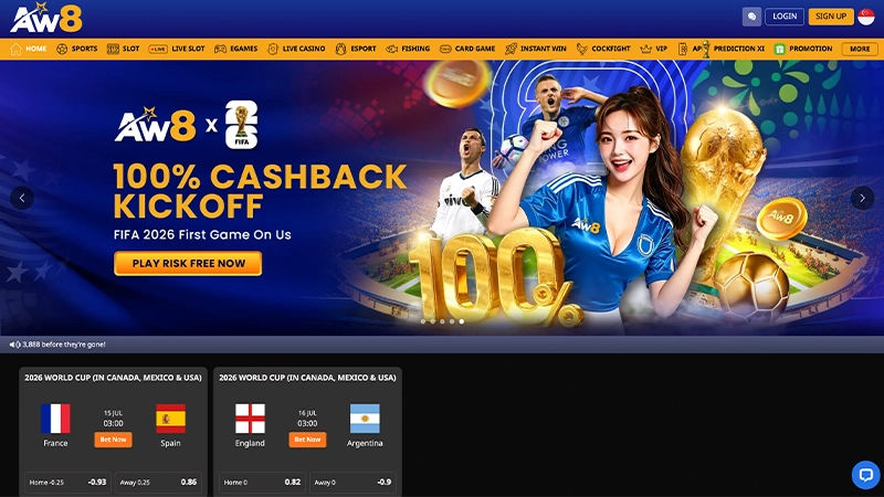 AW8 Singapore Casino Official Website