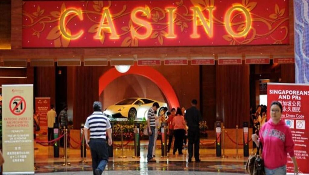 Who can enter Singapore casino