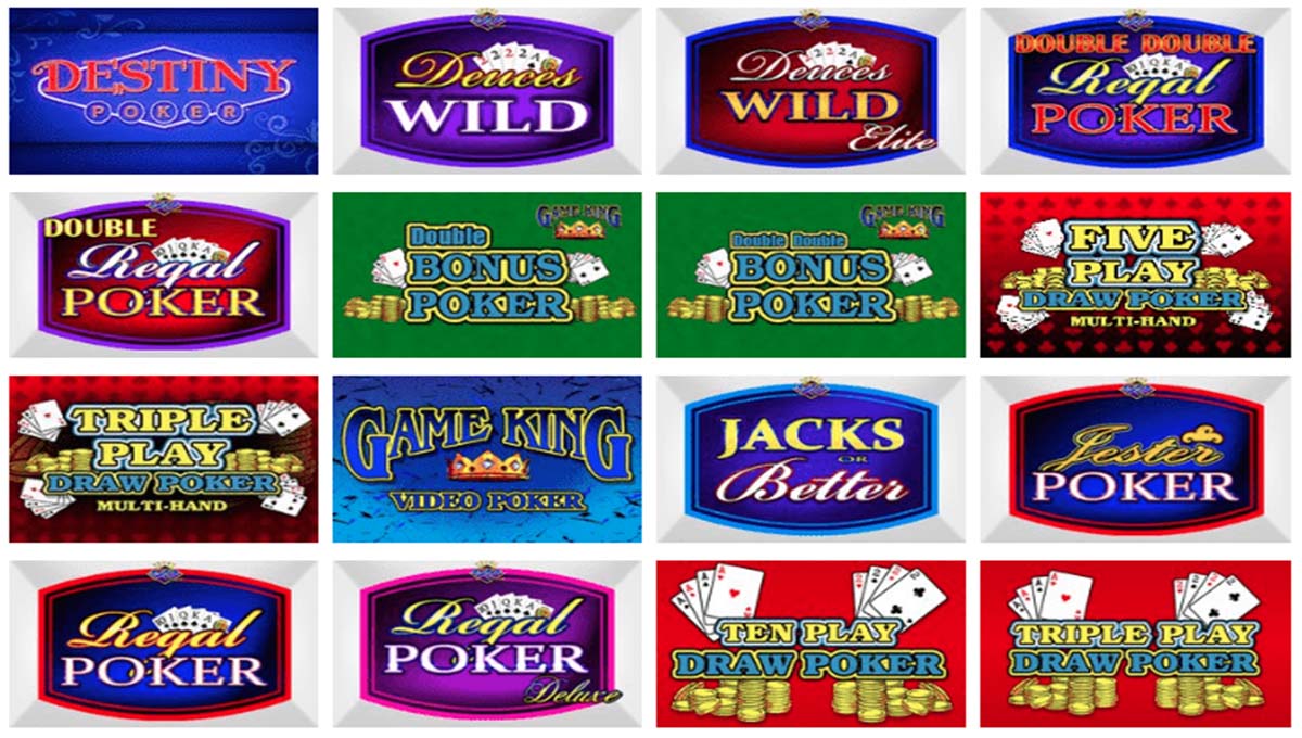 The Variations of Video Poker Games Singapore