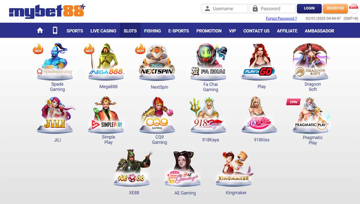 Variety of games Mybet88 Singapore