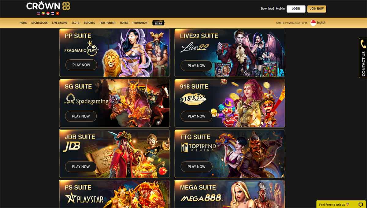 Variety of games Crown88 Casino