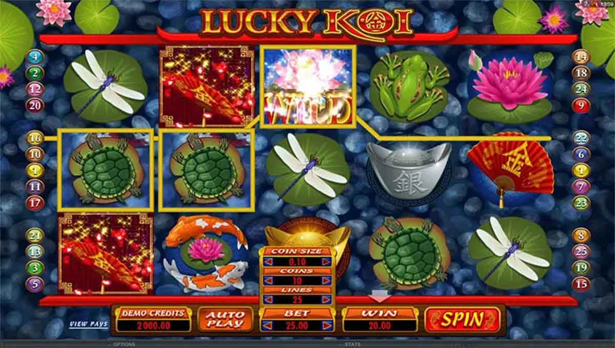 Lucky Koi Slots Playthrough
