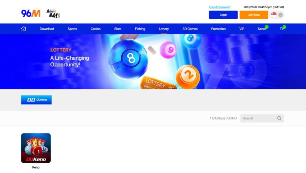 96M Singapore Lottery