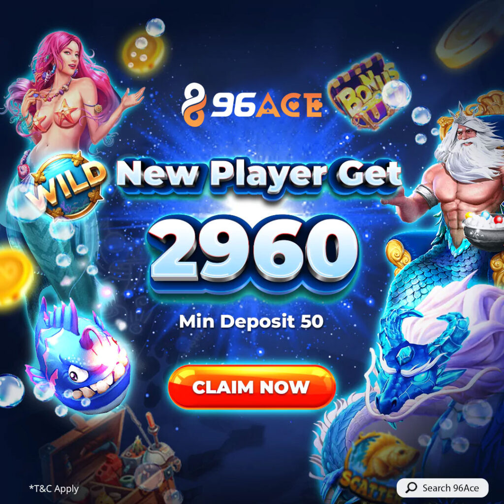 96Ace 100 Welcome Bonus My Slot