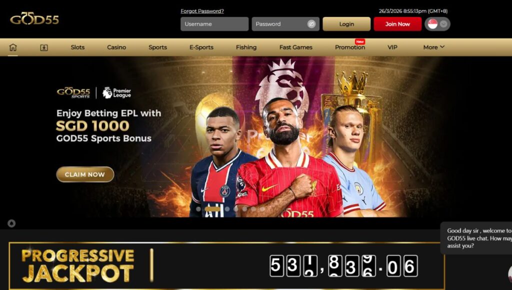 GOD55 Singapore Official Website