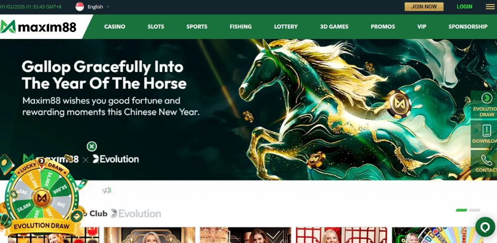 Maxim88 Singapore Website