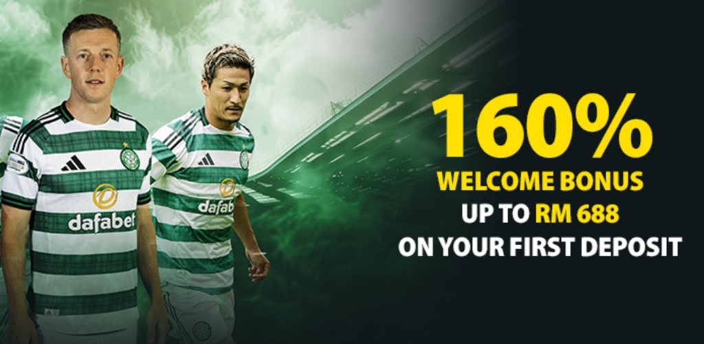 Dafabet Welcome Bonus 160% for New Members