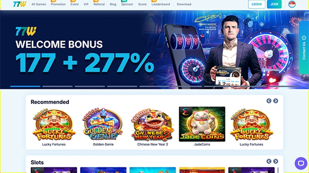 77W Online Casino Singapore Website