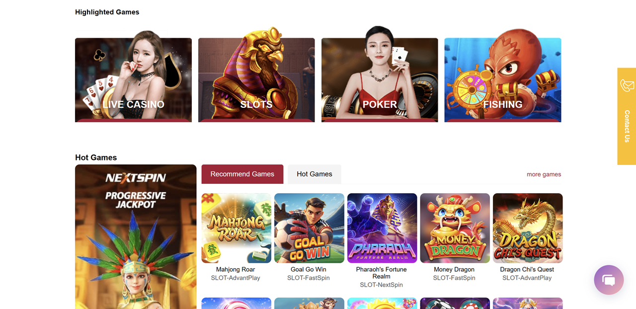 Games in UEA8 Casino