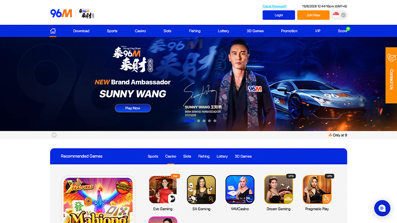 96M Online Casino Singapore Official Website